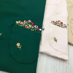 خرید و قیمت تیشرت جیب گلدوزی در 2 سایز | فروشگاه سلام مامانی