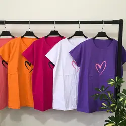 خرید و قیمت تیشرت زنانه طرح قلب در فروشگاه سلام مامانی