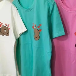 خرید و قیمت تیشرت زنانه طرح فانتزی خرس و قلب در سلام مامانی