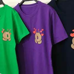 خرید و قیمت تیشرت زنانه طرح فانتزی خرس و قلب در سلام مامانی