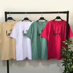 خرید و قیمت تیشرت زنانه طرح loveدر فروشگاه سلام مامانی