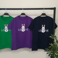 خرید و قیمت تیشرت زنانه طرح فانتزی خرگوش و love در سلام مامانی