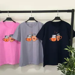 خرید و قیمت تیشرت زنانه طرح فانتزی u me در سلام مامانی