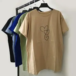 خرید و قیمت تیشرت لانگ طرح 3 قلب | پوشاک سلام مامانی