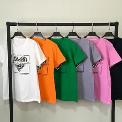 خرید و قیمت تیشرت زنانه طرح قلب پلنگی در سلام مامانی