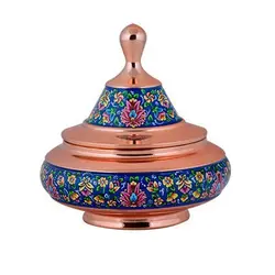 شکلات خوری مس و پرداز مدل بشقاب پرنده سایز کوچک