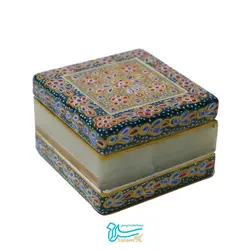 جعبه مرمر طرح تذهیب پرکار سایز 6 در 6