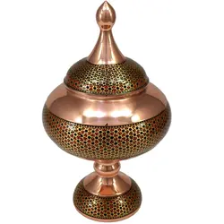 شکلات خوری مس و خاتم 28 سانتی متر