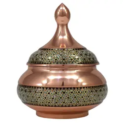 قندان مس و خاتم سایز 2