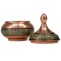 قندان مس و خاتم سایز 2