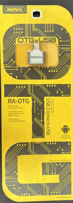 OTG &amp; USB MICR0 USB REMAX  USB.2 تبدیل میکرو