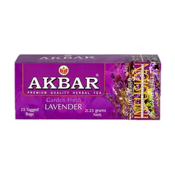 خرید دمنوش اکبر طعم اسطوخودوس بسته 25 تایی اورجینال - سالیکا