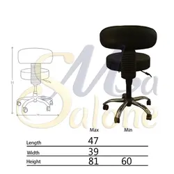 صندلی تابوره آرایشگاهی کد 753
