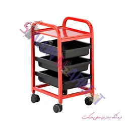 ترولی فلزی آرایشگاهی صنعت نواز مدل SN-2010