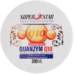 کرم مرطوب کننده سوپر استار مدل کوآنزیم Q10 حجم 200 میلی لیتر