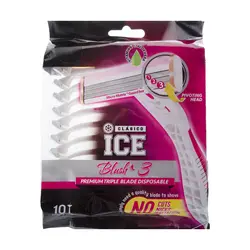 خود تراش آیس مدل Blush 3 بسته 10 عددی