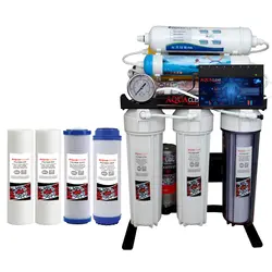 دستگاه تصفیه کننده آب آکوآکلیر مدل BLACK RADIX – A2450 به همراه فیلتر بسته 4 عددی