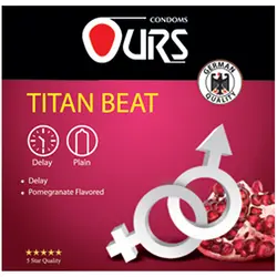 کاندوم ساده اورز مدل Titan Beat بسته 3 عددی