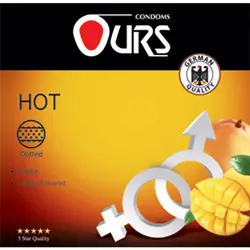 کاندوم خاردار اورز مدل Hot بسته 3 عددی