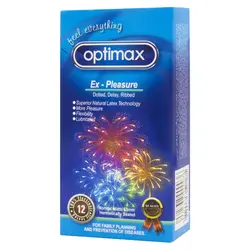 کاندوم اپتیمکس مدل EX-Pleasure بسته 12 عددی