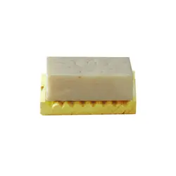 صابون شستشو روزرین مدل سفید آب و گلاب  وزن 70 گرم به همراه جاصابونی