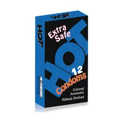 کاندوم هات مدل Extra Safe بسته 12 عددی