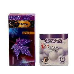 کاندوم کلایمکس مدل classic بسته 12 عددی به همراه کاندوم شادو مدل classic بسته 3 عددی