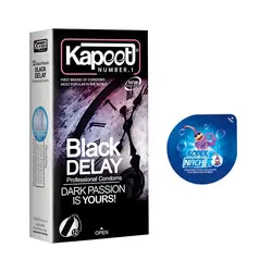 کاندوم کاپوت مدل BLACK & DARK بسته 12 عددی به همراه کاندوم ناچ کدکس مدل بلیسر