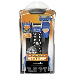 خود تراش ژیلت مدل Fusion Power Styler همراه با 3 سری شانه