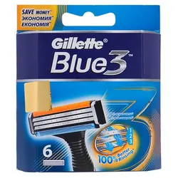 تیغ یدک ‏6 عددی ژیلت مدل Blue 3