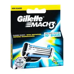 تیغ یدک ژیلت مدل Mach 3 بسته ‏4 عددی