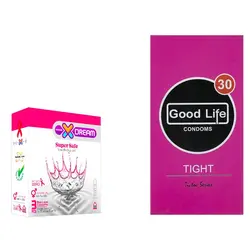 کاندوم گودلایف مدل Tight بسته 12 عددی به همراه کاندوم ایکس دریم مدل Super Safe بسته 3 عددی