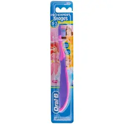 مسواک اورال-بی مدل Pro-Expert Stages 5-7 Princess Dark Pink با برس نرم