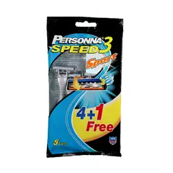 خودتراش پرسونا مدل Speed 3 Sport بسته 4 عددی + 1 عدد مجانی