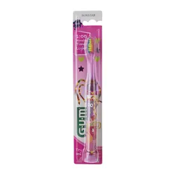 مسواک کودک جی یو ام مدل Timer Light با برس نرم                             GUM Timer Light Kids Soft Toothbrush