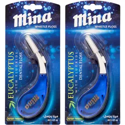 نخ دندان مینا مدل ویسل اکالیپتوس بسته 2 عددی