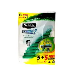 خودتراش مردانه شیک مدل Exacta2 Sensitive بسته 10 عددی