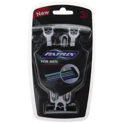 خودتراش پاتریکس مدل Blue بسته 3 عددی                             Patrix Blue Razor Pack of 3