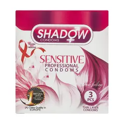 کاندوم شادو مدل Sensitive بسته 3 عددی                             shadow Sensitive condoms Pack Of 3