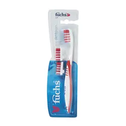 مسواک فوکس مدل Dentosan همراه 2 یدک                             Fuchs Dentosan Teeth Toothbrush With 2 Extra Head