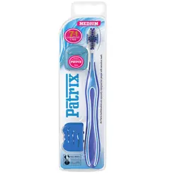 مسواک پاتریکس کد 346 با برس متوسط به همراه نخ دندان                             Patrix 346 Medium ToothBrush With Dental Floss