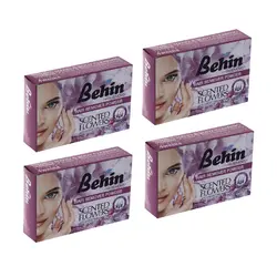 پودر موبر بهین مدل WO-SCENTED FLOWERS وزن 50 گرم مجموعه 4 عددی