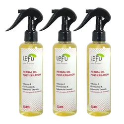 روغن بعد از اپیلاسیون لفو مدل Herbal حجم 200 میلی لیتر مجموعه 3 عددی