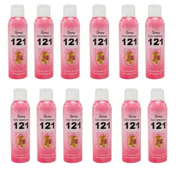 اسپری موبر بدن 121 مدل R516 حجم 200 میلی لیتر مجموعه 12 عددی