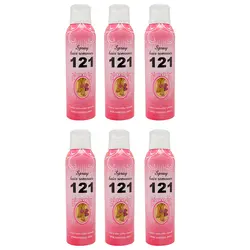 اسپری موبر بدن 121 مدل R516 حجم 200 میلی لیتر مجموعه 6 عددی