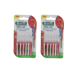 مسواک بین دندانی جی یو ام مدل 1314 مجموعه 2 عددی                             G.U.M 1314 Interdental Brush Pack of 2