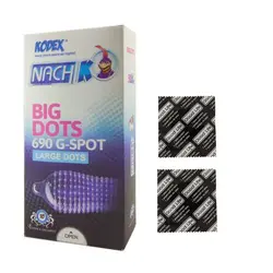 کاندوم ناچ کدکس مدل BIG DOTS بسته 12 عددی به همراه کاندوم گود لایف مدل کلاسیک مجموعه 2 عددی