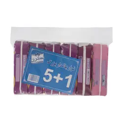 نوار بهداشتی بالدار نسترن مدل Grooved بسته 6 عددی                             Nastaran Grooved Feminie Pads With Wings 6 pcs