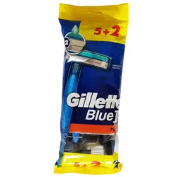 خود تراش ژیلت مدل Blue II Plus بسته 7 عددی