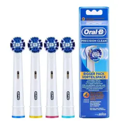 سری یدک مسواک برقی اورال- بی مدل PRECISION CLEAN بسته ۴ عددی